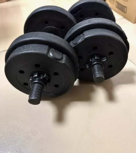 朗威自动回弹腹轮+哑铃2只(5kg*2)+...