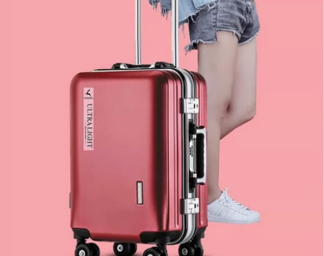 酒红行李箱26寸婚庆行李箱24寸新娘结婚密...