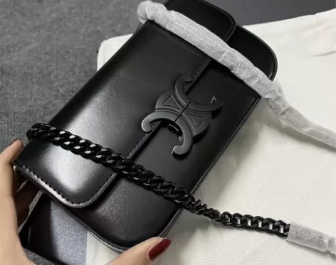 转让一个全新包,全黑链条凯旋门腋下包单肩手...