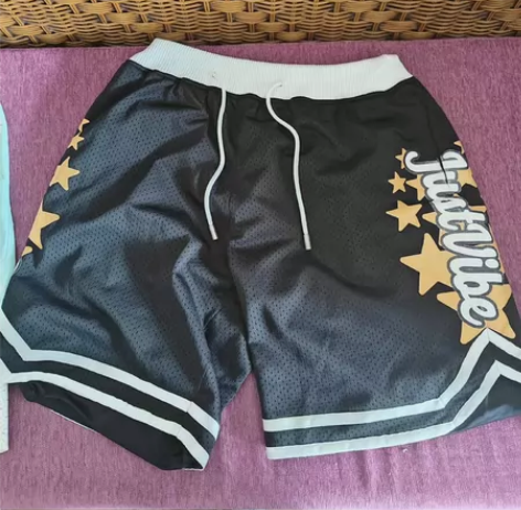 JUST VIBE夏季篮球裤冰淇淋配色星星...