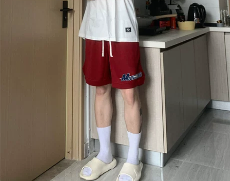 欧美式篮球运动短裤男款ins潮牌复古休闲印...