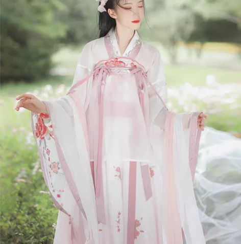 汉尚华莲扶风盈盈原创晋制改良汉服秋装刺绣大...