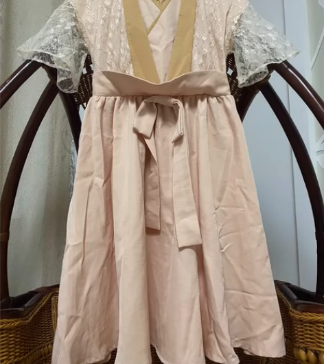 改良版汉服裙，色系温柔，日常可穿，做工挺精...