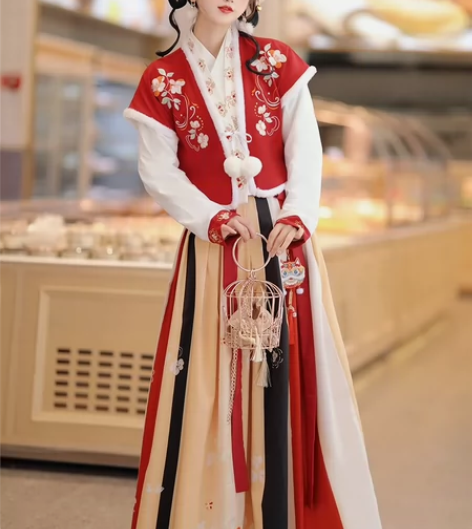 洛苓汉服 仅试穿一次 M码 感兴趣的话点“...