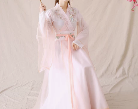 古装女改良汉服仙气飘逸中国古风舞蹈演出服装...