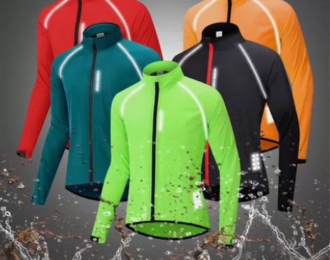 WOSAWE 男士骑行风衣轻便防风外套 适...