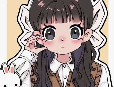 【阿程学姐漫画风】在线秒回手绘q版头像 卡...