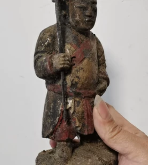 木雕猎神 有岁月伤损,原味无修实价包邮