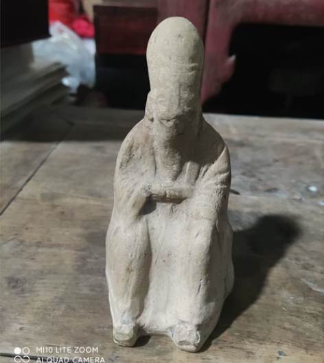 明代 紫砂段泥寿星  没有线  品相如图 ...