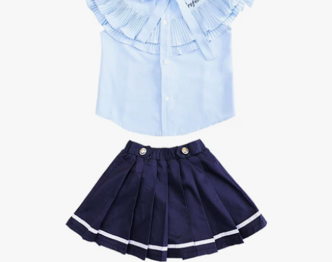 小学生校服夏季套装英伦学院风短袖衬衫儿童班...