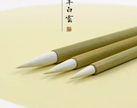 问心堂纯羊毫大白云毛笔大中小号初学水彩画绘...