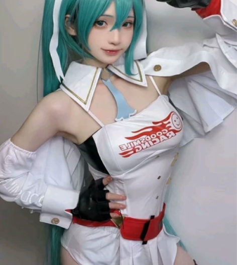 2023初音未来赛车打歌服cos二次元服装...