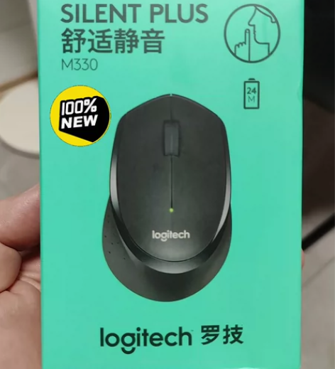 罗技（Logitech）M330 静音鼠标...