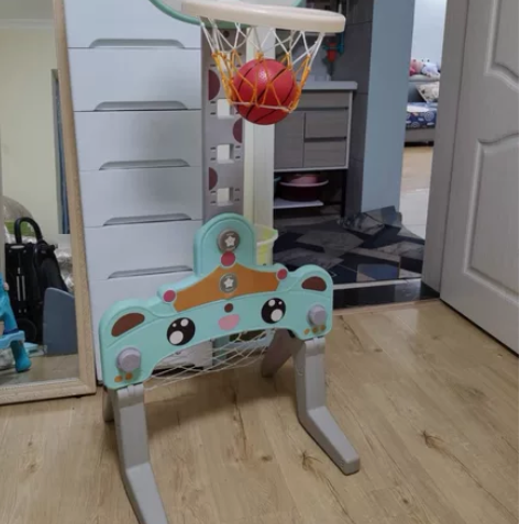 儿童篮球架室内落地式可升降家用宝宝足球婴儿...