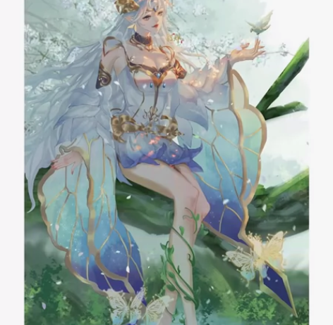 貂蝉金色仲夏夜之梦cosplay金貂。 正...