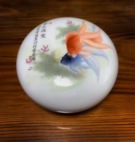 金玉满堂印泥盒，陈佳敏 《耕寸方田》重工珐...