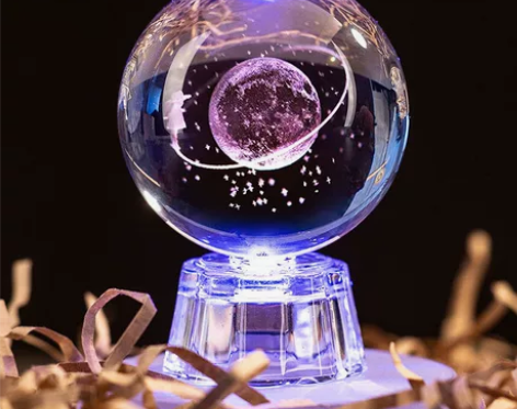 生日时闺蜜送了俩星空漫步水晶球，一球多种颜...