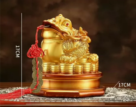 简欧镇宅金蟾存钱罐收银台招财蟾蜍开业礼品玄...