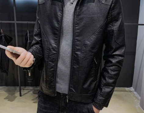 啄木鸟大牌高端真皮皮衣男士新款春秋季正品皮...