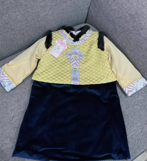 全新专柜桐花坞男童汉服拜年服 质量做工超级...