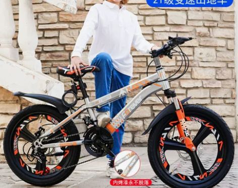 永久儿童自行车男孩中大童小女孩学生脚踏车减...