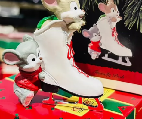 贺曼1994年滑冰鞋小老鼠 实物图无修 有...