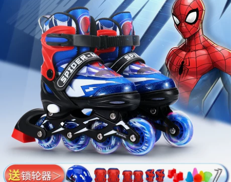 1迪士尼儿童溜冰鞋套装女童初学者3-10岁...