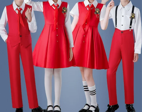 元旦儿童合唱服中小学生诗歌爱国朗诵红歌表