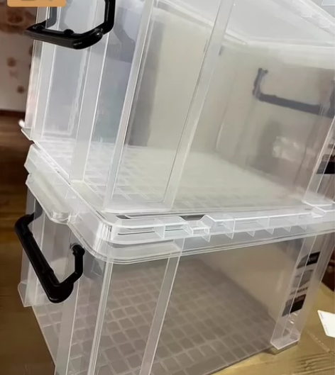 养鱼养乌龟直角抗压高透塑料收纳箱加厚衣物整...