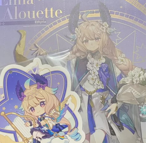 打包出】enna色纸吊牌 潮玩星球彩虹社主...