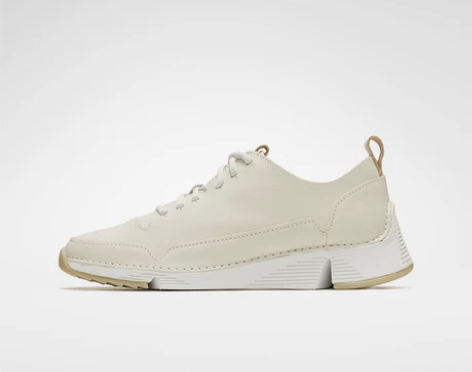 Clarks 复古风老爹鞋小白鞋女式系带旅...