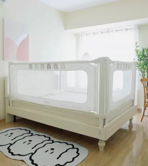 贝易床围栏彩虹款 全新未安装  2米 2面...