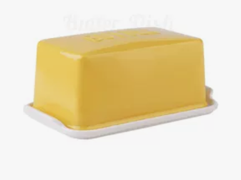 LePantry 黄油盒陶瓷收纳盒隔味保鲜...