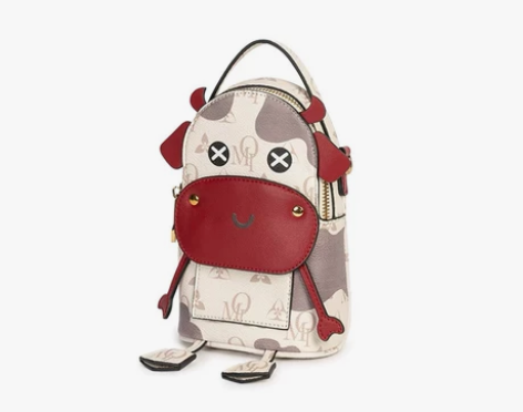 OMI欧米 卡通可爱牛包 甜美竖款手机包手...