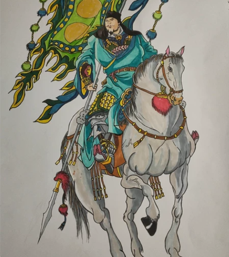 手绘A3大小 宋江 带折光效果 三百五一张...