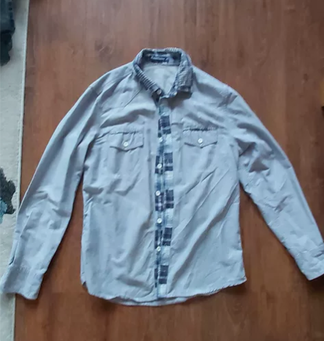 阿美咔叽衬衫，很有特点的设计。M码，穿着个...