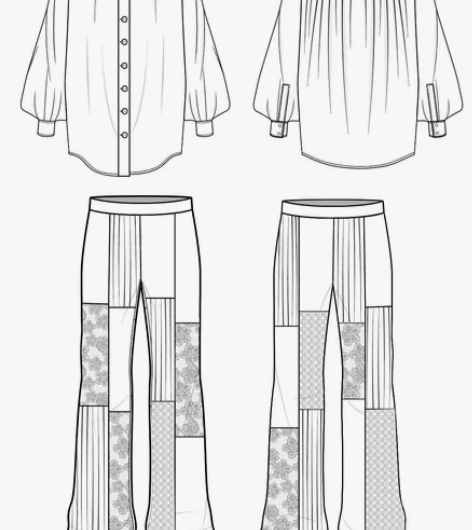 主接 款式图正反 也可做方案册（服装展板 ...