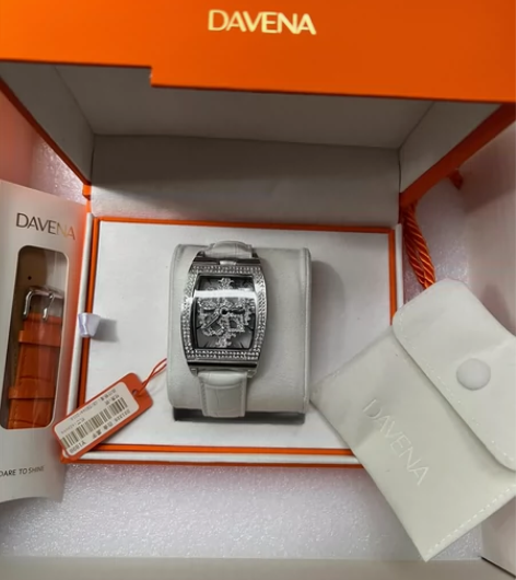 DAVENA蒂玮娜时来运转扑克女神手表女款...