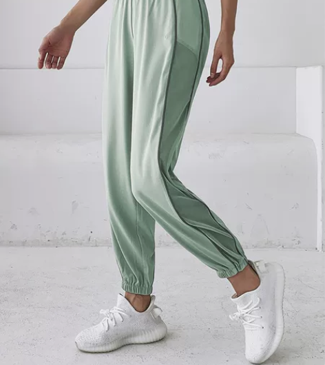 运动裤女宽松束脚哈伦裤跑步健身裤薄款速干高...