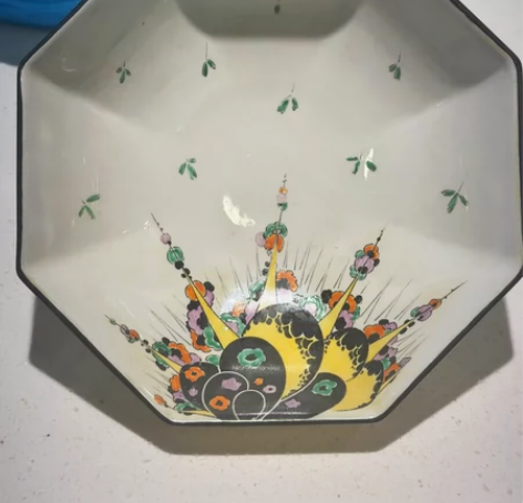 百年款，骨瓷雪莱Shelley 八角碗【捡...