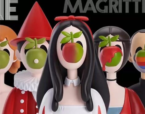 红胶囊世界名画盲盒第五弹无声呐喊5代公仔潮...