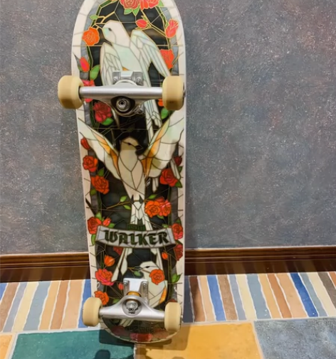 Real和平鸽玫瑰花窗全配置滑板 双翘 专...