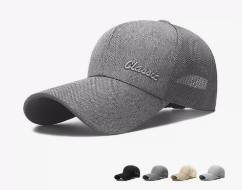 帽子男夏季遮阳帽户外防晒凉网帽休闲透气太阳...