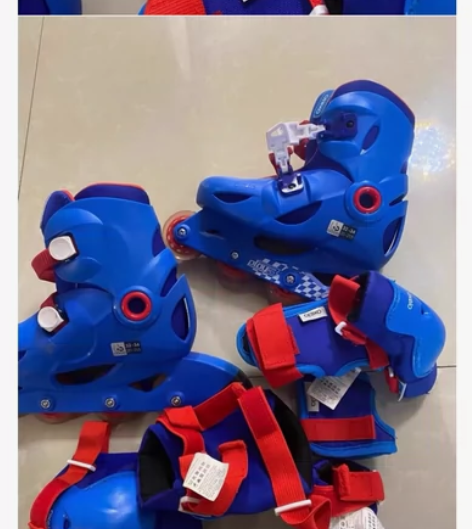 迪卡侬的买的，只穿过一两次，32-34码。...