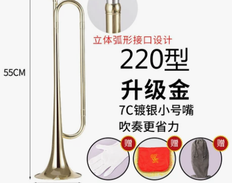 艾森利青年号小号乐器B调学生少先鼓号队冲锋...