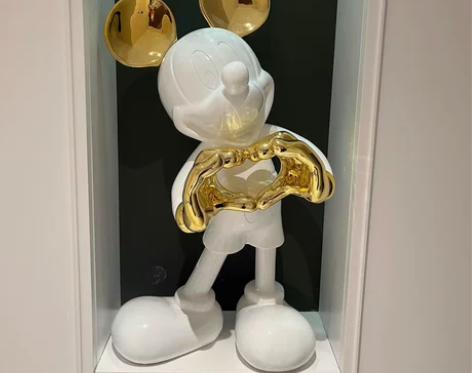 比心米奇客厅大型落地摆件设计感电视柜玄关装...