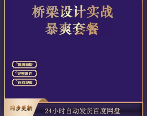 桥梁设计实战暴爽套餐ZF001