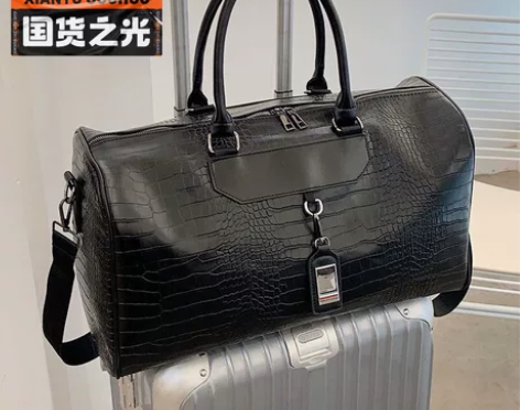 潮男旅行包女行李包男轻便手提袋大容量短途收...