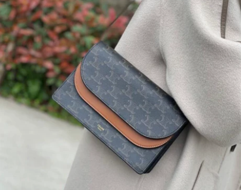 2023年春夏新款潮女士双层信封包WOC单...