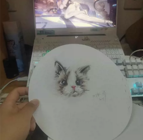 自己画的猫头,彩铅 感兴趣的话点“我想要”...
